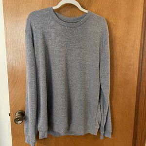 NWT Stafford Men’s Sleepwear Shirt Size Large Gray Long Sleeve Regular Fit